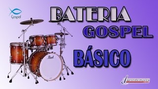 Aprenda Música  Aprenda Bateria Gospel  Básico [upl. by Oribelle]