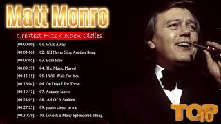 Matt Monro Non Stop Medley Love Songs 80s 90s Playlist  Matt Monro Best Of Full Album [upl. by Notnats]