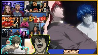 quotFIRST MEETINGquot  Death Note Episode 09 REACTION MASHUP [upl. by Essyle]