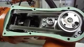 Inside Axis 4 5 amp 6 of KUKA KR5 Robot [upl. by Hagood]