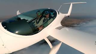 Another stunning morning glory cloud surfing the wave cloud in a Phoenix motorglider [upl. by Areic935]