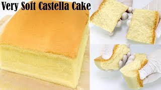 Easy Castella Cake Recipe  How to make Castella cake at home [upl. by Letnahc]