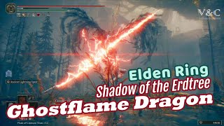 Ghostflame Dragon  Elden Ring DLC  Shadow of the Erdtree  Boss Fight [upl. by Olegna]