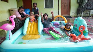 quotWow quot Amazing Swimming Pool  இப்படி ஒரு swimming Poolல தான் விளையாடனும் MrsAbi 20 [upl. by Millford]