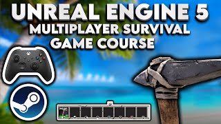 Unreal Engine 54 Multiplayer Survival Game Course Remastered [upl. by Judus773]