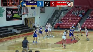 Triton at Manchester  JV Girls Basketball 🏀 1162021 [upl. by Elboa]