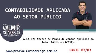 CONTABILIDADE PÚBLICA PARA CONCURSOS  AULA 02  PARTE 0303  NOÇÕES DE PCASP [upl. by Wahs370]