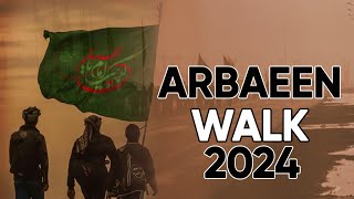 Arbaeen Walk 2024  Najaf to Karbala  Safar e Ishq e Hussaini [upl. by Ycak]