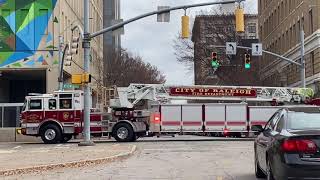 12521  Raleigh FD  Ladder 1 Responding [upl. by Walliw]