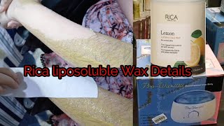 Rica Wax  Rica Liposoluble  Rica Brazilian wax  How to use liposoluble wax  Real beauty Secret [upl. by Johiah629]