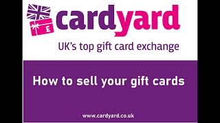 How to Sell and trade Giftcards gift vouchers on Cardyardcouk [upl. by Barimah]