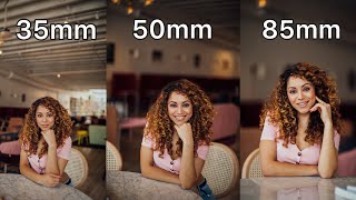 35mm vs 50mm vs 85mm Lens Comparison for Portrait Photography [upl. by Ainessey]