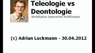 Teleologie VS Deontologie Antwort [upl. by Ymirej]