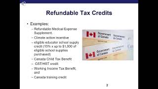 Refundable Tax Credits [upl. by Aika808]