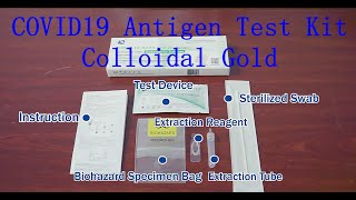 COVID19 Antigen Test Kit Deepblue Brand Accurate Check Test KitColloidal Gold [upl. by Aliakim]