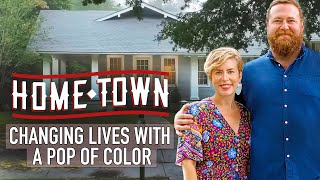 Updating Historical Home Using a POP of Color  Home Town  HGTV [upl. by Daffi277]