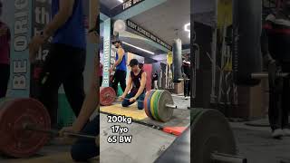 17yo 200kg deadlift [upl. by Harwell]