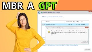 Cómo convertir MBR a GPT para INSTALAR Windows en EFI [upl. by Noyr]