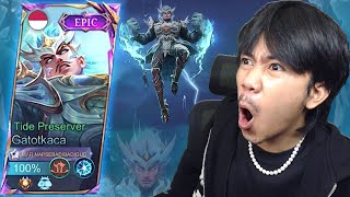 REVIEW SKIN EPIC GATOTKACA EFEKNYA BIKIN MUSUH AUTO BERKACA KACA  Mobile legends [upl. by Bari]