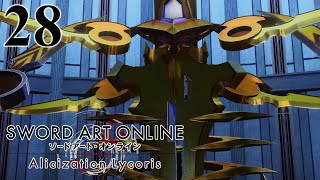 Blind Lets Play Sword Art Online Alicization Lycoris EP 28 Vs Sword Golem Boss Battle [upl. by Ariella371]