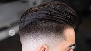 Como cortar cabello LARGO de hombre con un FADE  TUTORIAL [upl. by Adnuhser]