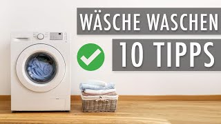 10 Wäsche waschen Tipps ● Wäsche waschen für Männer [upl. by Kcinemod]