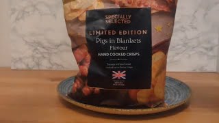 Specially Selected Pigs In Blankets Crisps Review [upl. by Sitof733]