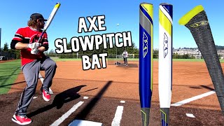 Hitting with the AXE BAT Avenge Pro 2nd Attempt  USSSA Slowpitch Softball Bat Review [upl. by Siloum]