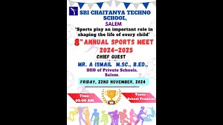 SCTS  8th ANNUAL SPORTS MEET 202425 [upl. by Nellac15]