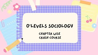 OLevel Sociology Crash Course Introduction to Syllabus [upl. by Etna523]