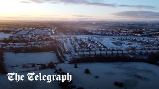 Snow hits England as temperatures set to plunge to 5C [upl. by Notrem]