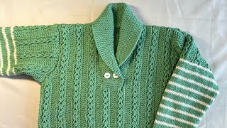 Hand knitted sweater jumper for 45 year old kids [upl. by Acinemod]