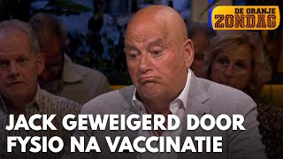 Jack van Gelder geweigerd door eigen fysiotherapeut na vaccinatie  DE ORANJEZONDAG [upl. by Neelya]