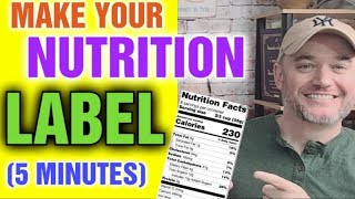 Can I Make My Own Nutrition Facts Label  How Do I Make a Nutrition Label  Fda Software [upl. by Raoul]