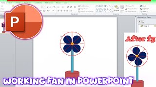 How to make working fan in PowerPoint ppt [upl. by Eiliah794]