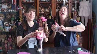 The Reluctant Reviewer and Kewpie83 show you Battats 14 inch Glitter Girl doll [upl. by Eigger]