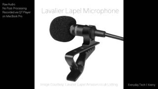 Lavalier Lapel Mic vs Apple Headphone Mic Test [upl. by Byran]