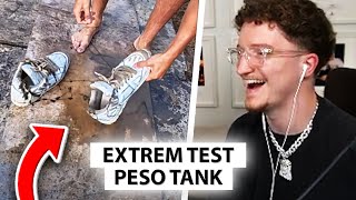 Justin reagiert auf quotPESO Tank Durability Testquot 🤣💥  Live  Reaktion [upl. by Norac]