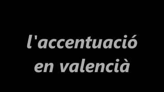 laccentuació valenciana  Llengua valenciana  AcademiaPeriplo [upl. by Rizas880]