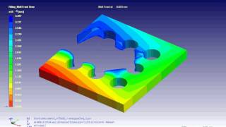 Moldex3D  UnderFill Melt Front Time Prediction [upl. by Odom]