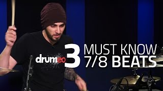 3 Must Know 78 Beats  Drum Lesson Drumeo [upl. by Yrffej807]