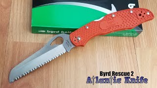 BYRD CARA CARA 2 RESCUE FOLDING SERRATED BLADE ORANGE FRN HANDLE KNIFE 17SOR2 [upl. by Tuppeny853]