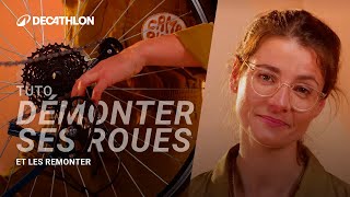 TUTO  Comment démonter et monter ses roues de vélo  🚲 I Decathlon [upl. by Elletnohs]