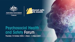 Psychosocial Health and Safety Forum  October 2024 [upl. by Lraep]