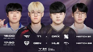 Bình Luận Tiếng Việt T1 vs DRX  GEN vs HLE  Tuần 3 Ngày 1  LCK Mùa Hè 2024 [upl. by Boigie]