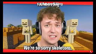 Youtubers Sing Spooky Scary Skeletons [upl. by Ezara150]