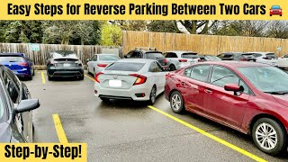 quotThe Best StepbyStep Easy Reverse Parking Method That Works Every Timequotreverseparking pass [upl. by Fayette]