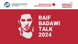 Raif Badawi Talk 2024  Stream on Demand [upl. by Fidole]