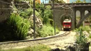 Model Trains from Switzerland HO Scale Railroad Layout [upl. by Anamuj443]