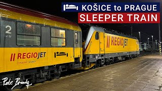 TRIP REPORT  RegioJet Sleeper Train  Košice to Prague Night Train  Couchette Sleeping car [upl. by Eromle]